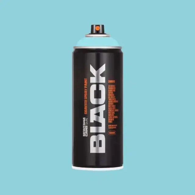 Montana Black Spray Paint 400ml BLK-6110 Tiffany