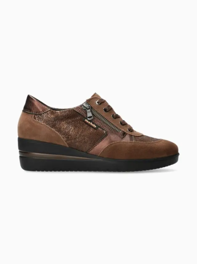 Mephisto Sneakers Γυναικείο δέρμα Nubuck Καφέ MEP/PATRIZIA CINNAMON 3