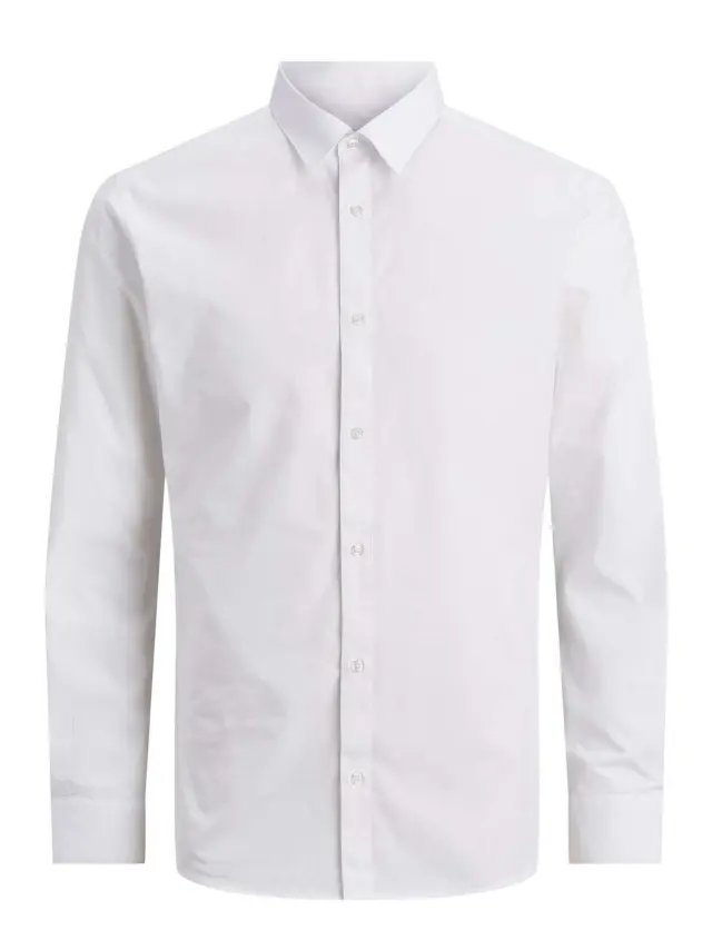 JJJOE SHIRT LS PLAIN White