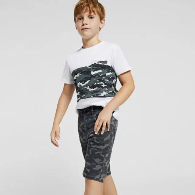 Junior 10 έως 18 ετών Βερμούδα μαλακή denim παραλλαγή γκρι - 16Ε