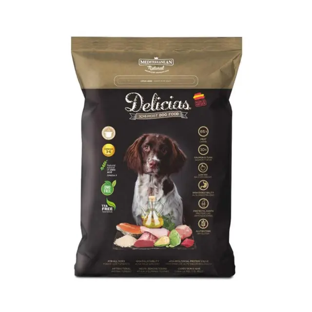 Mediterranean Delicias Πλήρης Ημίυγρη Τροφή για Ενήλικες Σκύλους 1.5Kg Μονόχρωμο