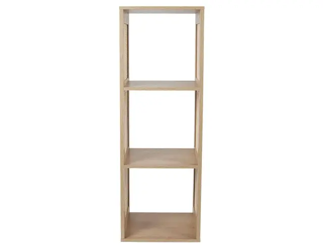 Ραφιέρα Οργάνωσης Bali Home Deco Factory με 3 ράφια και διαστάσεις 34x32x99cm - Συνδυάζεται με κουτιά αποθήκευσης - Σε απόχρωση Ξύλου HD0245 3