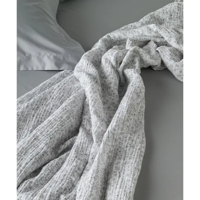 Κουβέρτα Μονή Kentia Evanthia 22 White-Grey 160x240 2