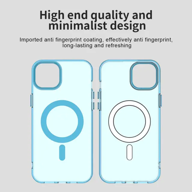 Techsuit® Candy MagSafe Θήκη για iPhone 13/14- Blue. 2