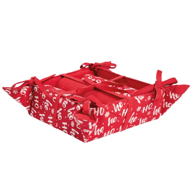 DAS HOME CHRISTMAS ΠΟΤΗΡΟΠΑΝΑ ΣΕΤ 3ΤΜΧ 45X65 0910 RED 2