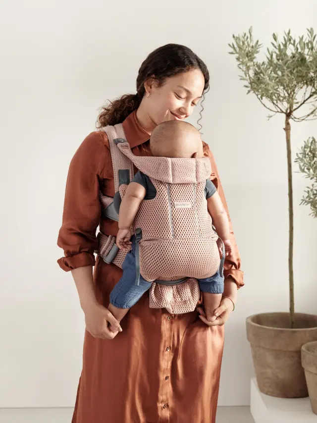 BabyBjörn Μάρσιπος Move, Dusty pink, 3D Mesh - 1408-099003E1 3