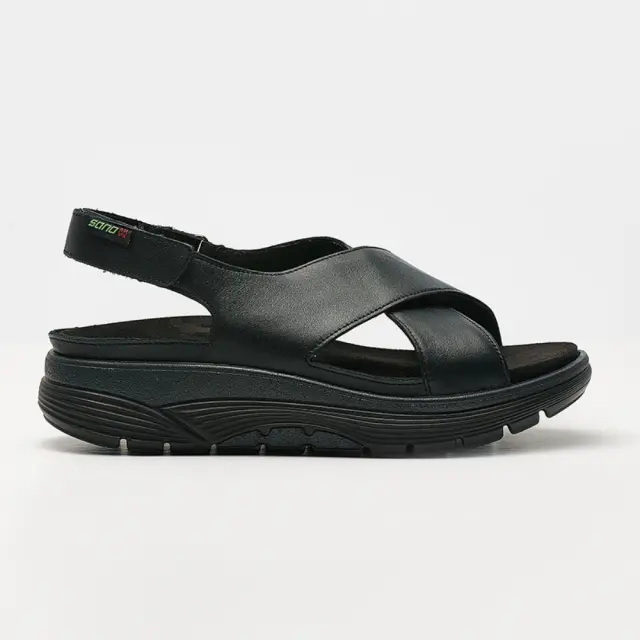 Mephisto/Sano Πέδιλα Γυναικείο δέρμα Μαύρο SAN/NOLA BLACK