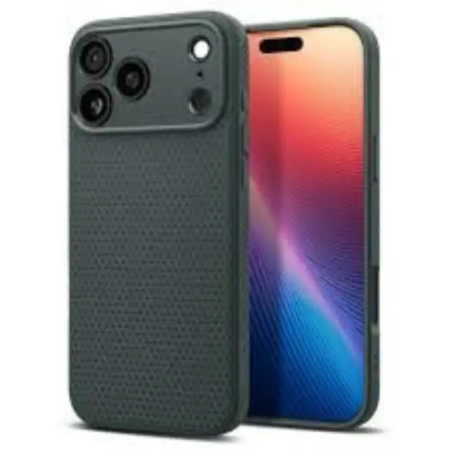 Spigen® Liquid Air Θήκη για iPhone 17 Pro/ 18 Pro- Abyss Green 3