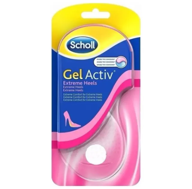 Scholl Αυτοκόλλητοι Πάτοι για Ψηλοτάκουνα Παπούτσια Gel Activ Extreme Heels (Νο 35-40.5) Ένα Ζευγάρι 3