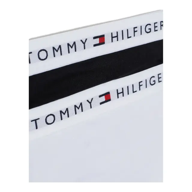 Tommy Hilfiger Παιδικό Slip Κορίτσι TH Original Logo - Διπλό Πακέτο, Χρώμα Λευκό-Μαύρο 3