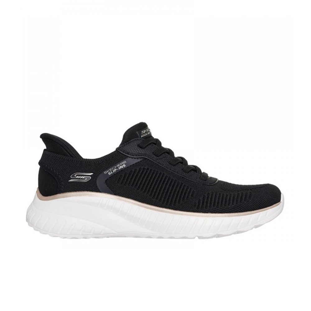Γυναικεία Ανατομικά Sneakers Skechers Bobs Squad 117497/BKGD Μαύρα Μαύρο