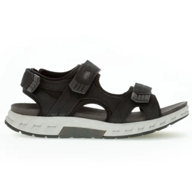 Pius Gabor Πέδιλα Ανδρικό δέρμα Nubuck Μαύρο PGA/800410 01-BLACK