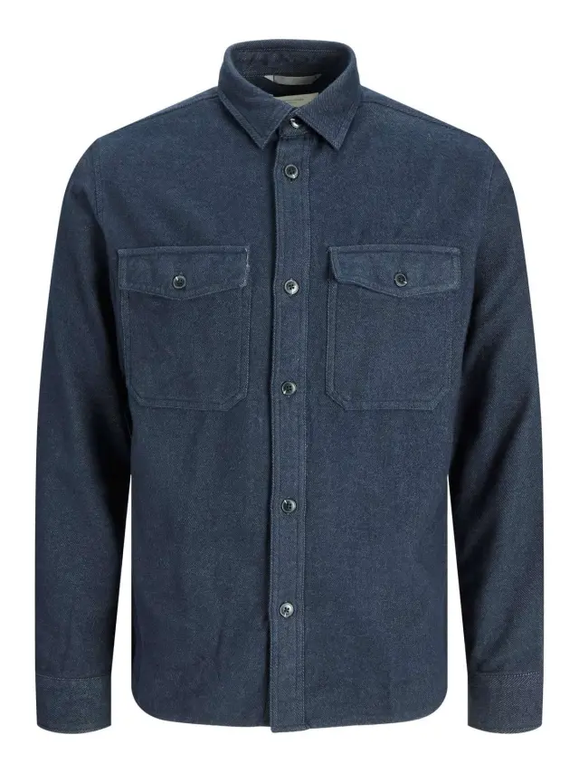 JPRMARK TWILL OVERSHIRT L/S SN Navy Blazer