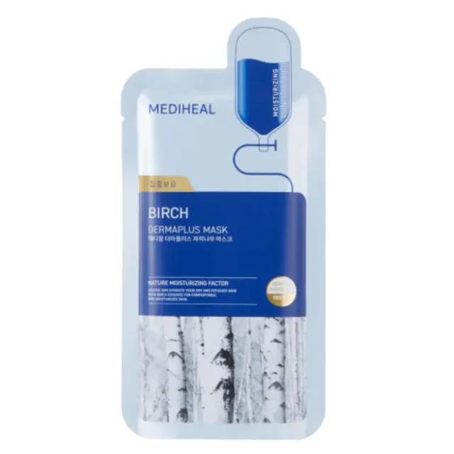 Mediheal Dermaplus Birch Mask - Μάσκα με εκχύλισμα σημύδας για ενυδατωμένη και λεία επιδερμίδα.