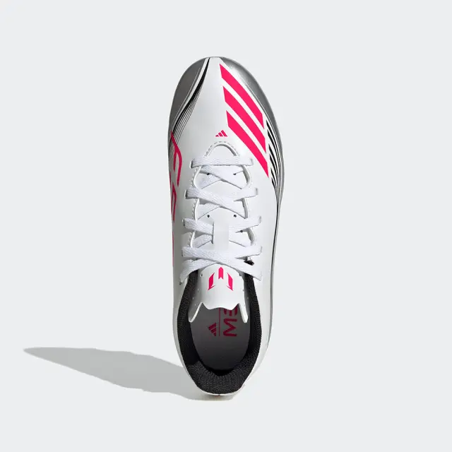 adidas Παιδικά Ποδοσφαιρικά Παπούτσια F50 Messi Club με Τάπες Λευκά - 38 2/3 3
