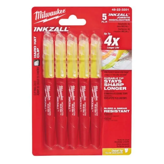 Milwaukee 48223201 - Μαρκαδόρος Υπογράμμισης Κίτρινος 3