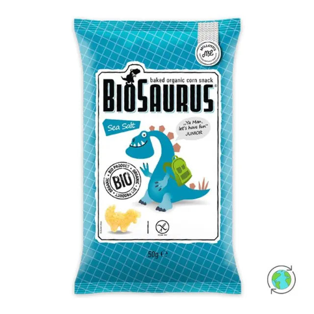 Βιολογικά Σνακ Καλαμποκιού με Αλάτι Biosaurus (12μ+) • McLloyd's • 50γρ