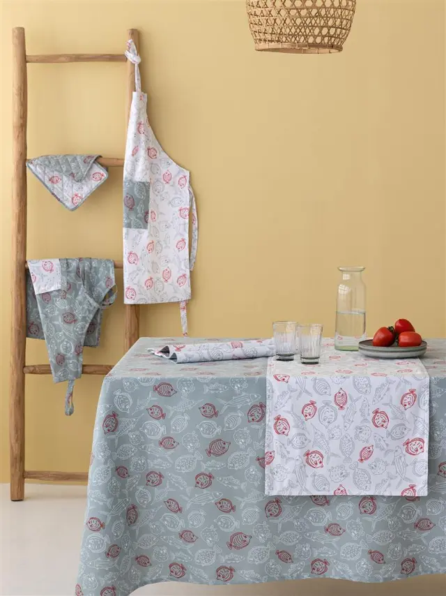 Τραπεζομάντηλο 150Χ220 80 Cotton-20 Polyester Palamaiki TAT11 Γκρι