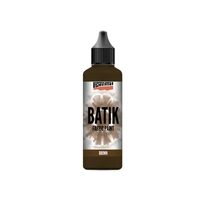 Batik paint 80 ml, Pentart -Χρώμα μπατίκ για ύφασμα, Καφέ
