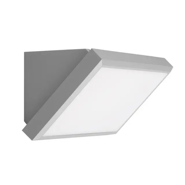 Pam Φωτιστικό Led τοίχου 21W 4000K 2400lm 120° IP65 32x13.8x13.9cm γκρι Άσπρο Γκρί