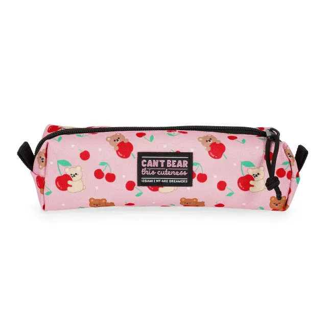 Legami My Pencil Case Teddy Bear Cherry Pink (Αρκουδάκι) Κασετίνα Μαλακή 22cm SPC0021