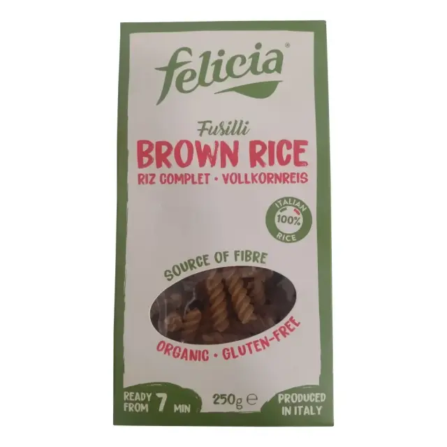 Βίδες Καστανού Ρυζιού, Felicia, Bio, 250γρ