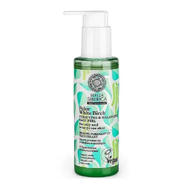 Natura Siberica Bereza Polar White Birch Hydrolate Καθαριστικό & Εξισορροπητικό Peeling για Λιπαρή Επιδερμίδα με Τάση Ακμής 145ml