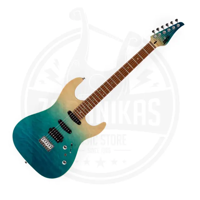 JET JS-1000 QTBL Stratocaster HSS Ηλεκτρική Κιθάρα Quilted Transparent Blue