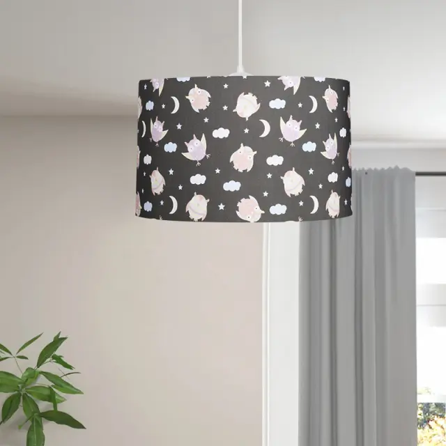 Φωτιστικό οροφής Tale Megapap E27 ύφασμα PVC μονόφωτο πολύχρωμο Ø33x70εκ. 3