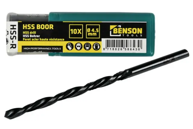 HSS drill 4.5 mm 10 pieces