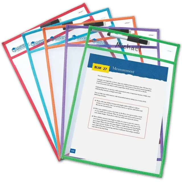 Learning Resources Εκπαιδευτικός Εξοπλισμός Θήκες Γράψε - Σβήσε (Σετ των 5) για 3+ ετών LER 0477 3