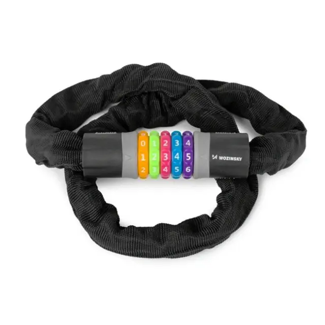 Wozinsky WZR-K1 Chain Bike Lock 100cm Code Black
