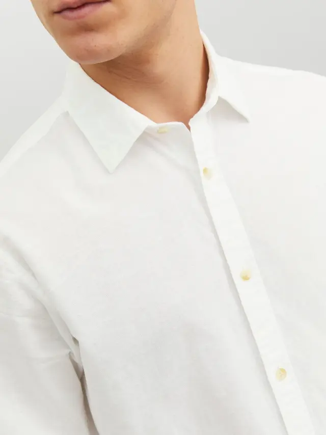 JJESUMMER SHIRT L/S S23 SN White