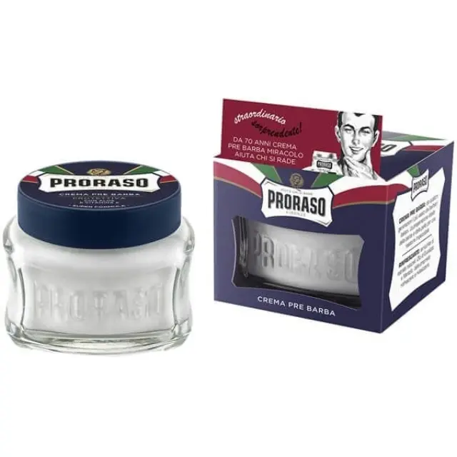 Proraso Blue Κρέμα για Ξύρισμα με Αλόη & Βιταμίνη Ε 100ml
