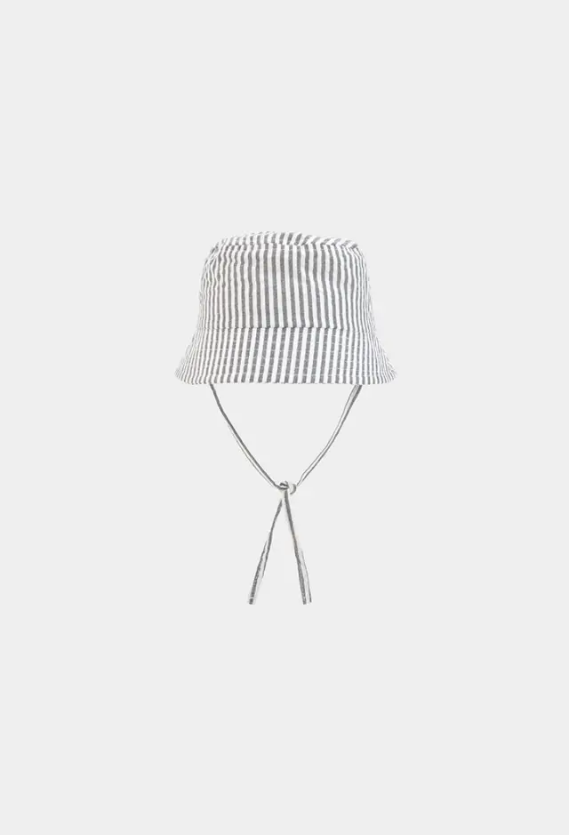 Boboli Poplin καπέλο ριγέ για μωρό 803056-9872 - S/48