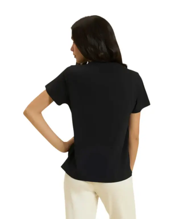 Freddy - Γυναικεία Μπλούζα T-Shirt Comfort Fit Time Shine S26WCRT3-N Μαύρο 3