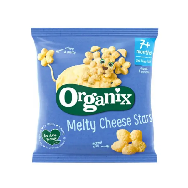 Σνακ Καλαμποκιού με Τυρί "Melty Cheese Stars" (+7μ) - Organix - 20gr 8713500013174