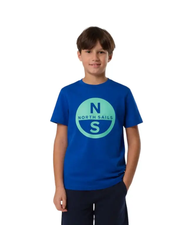 North Sails - Παιδικό Κοντομάνικο Μπλουζάκι T-Shirt Maxi Logo 795225-000-0790 Μπλε 2