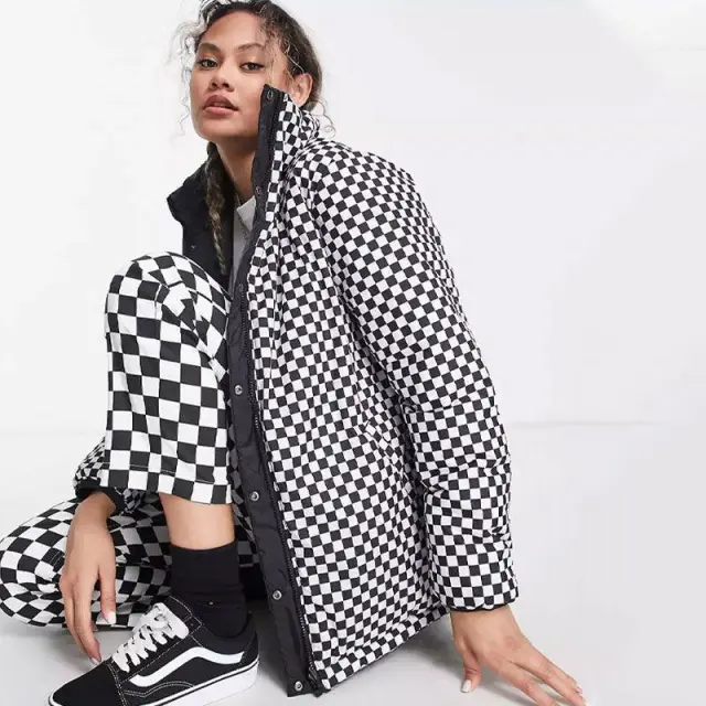 Μπουφάν Puffer Διπλής Όψης Vans VN0A7ROB-BLK Μαύρο - M 3