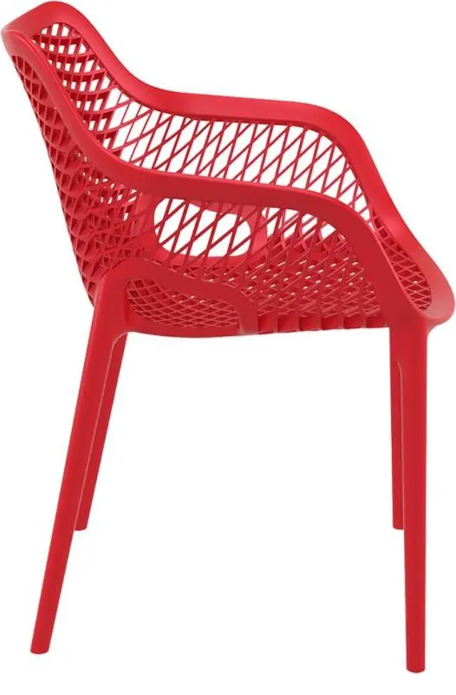 Πολυθρόνα Στοιβαζόμενη AIR Κόκκινο PP 57x60x81cm 3