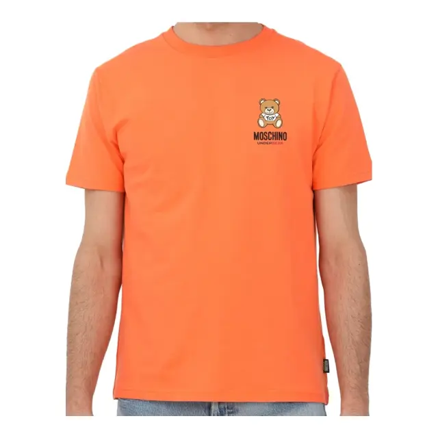 Moschino Ανδρικό T-Shirt Teddy Logo, Χρώμα Πορτοκαλί - M