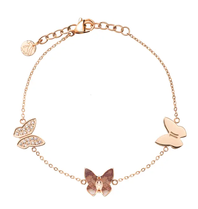 Βραχιόλι ALVIERO MARTINI 1A CLASSE Papillons Bracelet 1698716 Ροζ Χρυσό