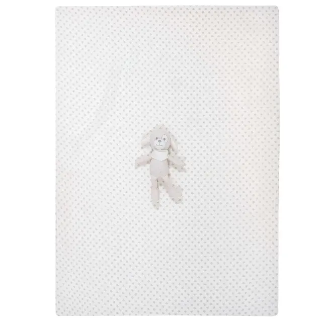 Κουβέρτα Αγκαλιάς 75x100 Με Παιχνίδι Essential Greenwich Polo Club 8858 White-Grey 100% βαμβακερό 2
