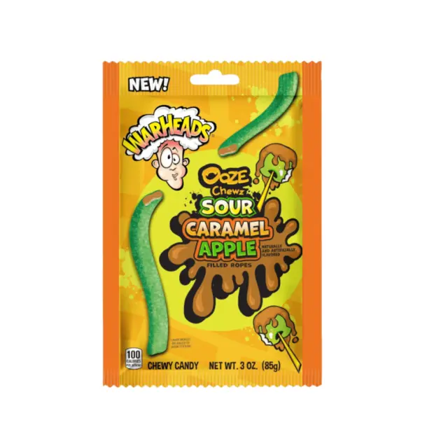 Warheads Ooze Chewz Sour Caramel Apple 85gr