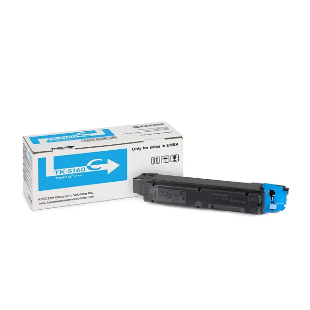 Kyocera TK-5160C Γνήσιο Toner Laser Εκτυπωτή Κυανό 12000 Σελίδων (1T02NTCNL0)