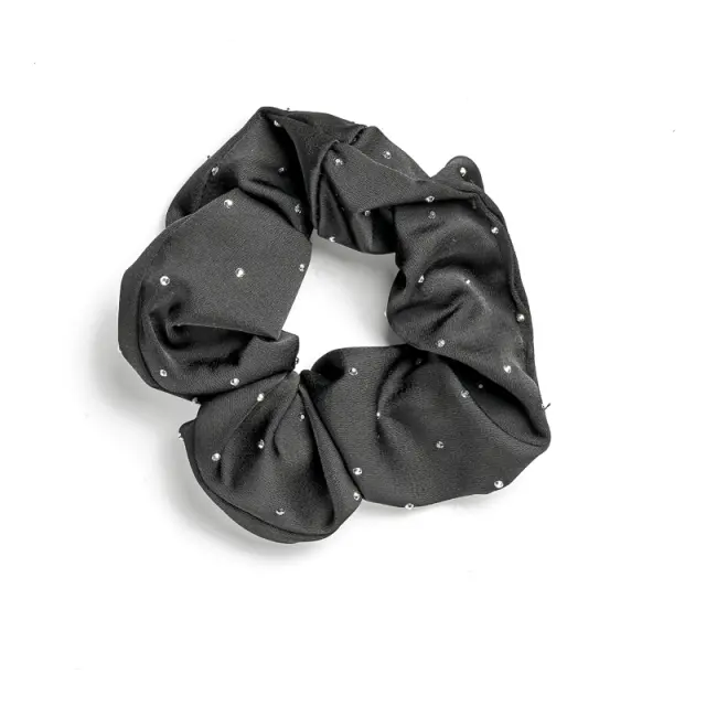 Μαύρο Scrunchie Με Στρας