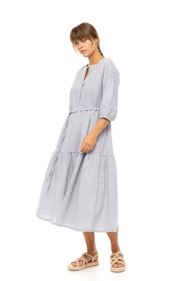 Beachwear Denim Stripe B641 Type Pink Label 2