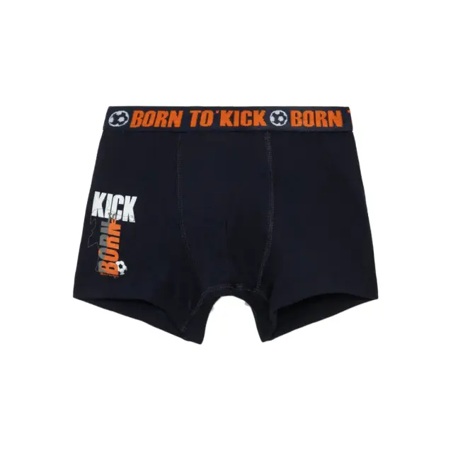Minerva Παιδικό Boxer Αγόρι Born To Kick, Χρώμα Μαρίν - 4 Y