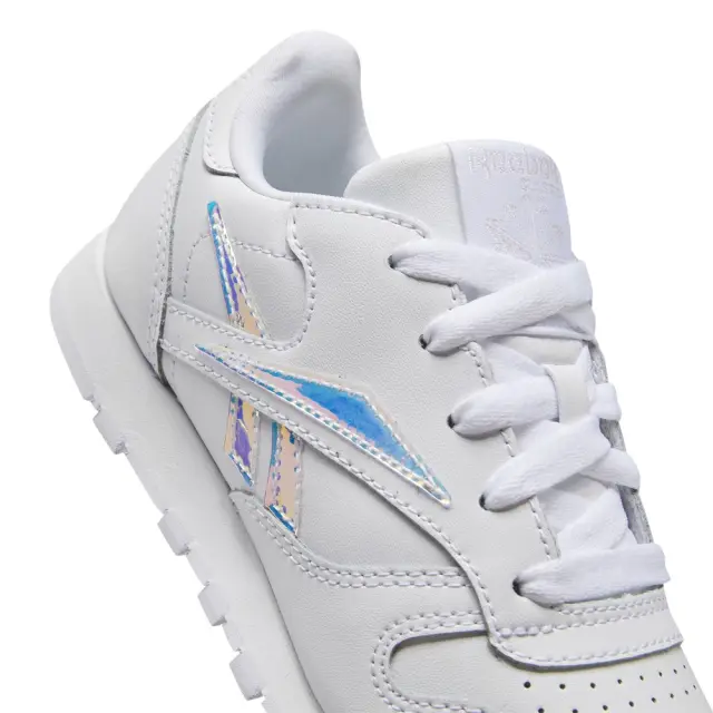 Reebok Girl's Classic Leather Άσπρο - Ασημί EG5957 (Reebok Classic) - 28 3