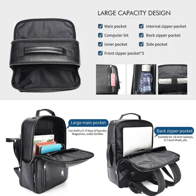 Επαγγελματικό Σακίδιο 2 σε 1 17 L Cardinal 2322 black - One Size 3